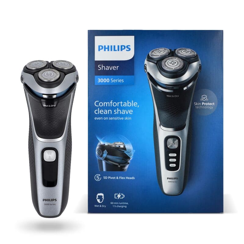 S3341|Philips rasoir électrique eau et poussière : Noir
