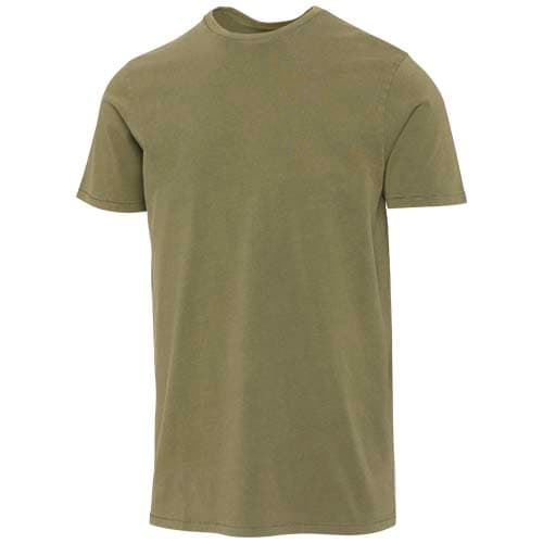 T-shirt homme délavé à manches courtes Nanaimo de 160 g/m2, coloris Vert forêt