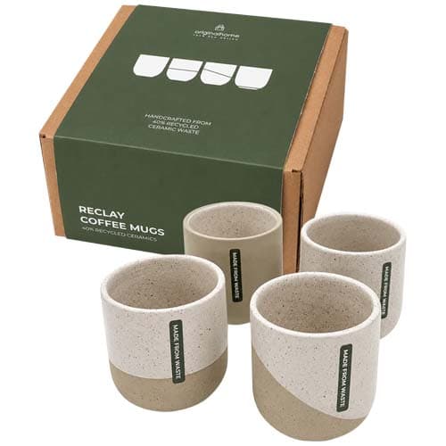 Lot de tasses à café Originalhome Reclay 150 ml, coloris Blanc