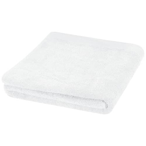 Serviette en coton 550 g/m² 100x180 cm Riley : Blanc
