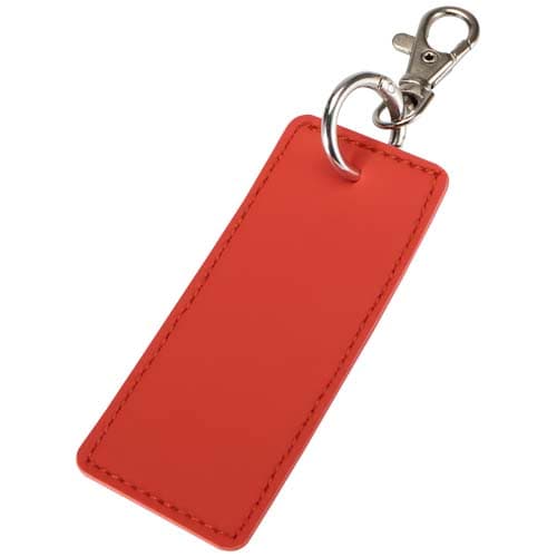 Porte-clés PU recyclé 9,5 x 4 cm personnalisé, coloris Brique