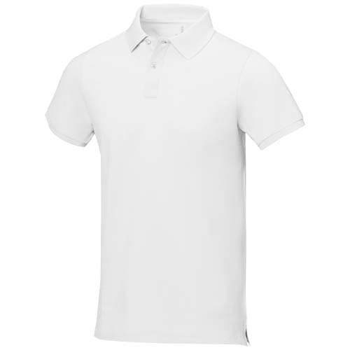 Polo Calgary homme 200 g/m² personnalisé : Blanc