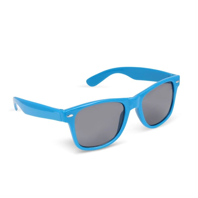 Lunettes de soleil PC recyclé personnalisées, coloris Bleu clair