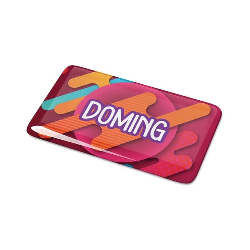 Doming Rectangle 30x15 mm : Blanc