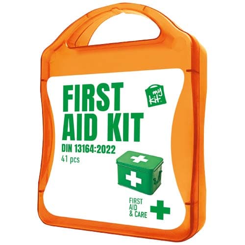 MyKit Premiers Secours Voiture, coloris Orange translucide