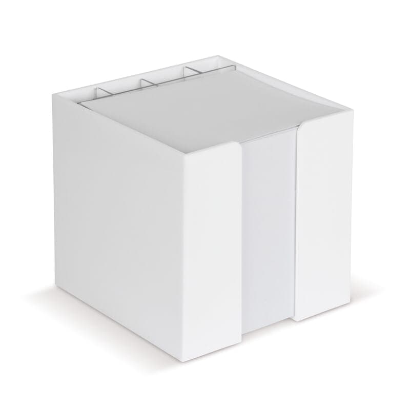Bloc-notes cube 10 cm personnalisé : Blanc