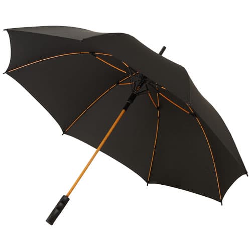 Parapluie tempête 23 pouces personnalisé, coloris Orange / Noir
