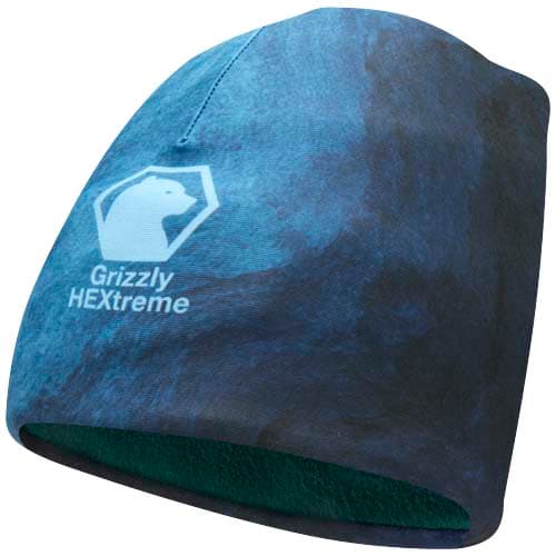 Bonnet rPET doublé polaire personnalisé, coloris Vert forêt