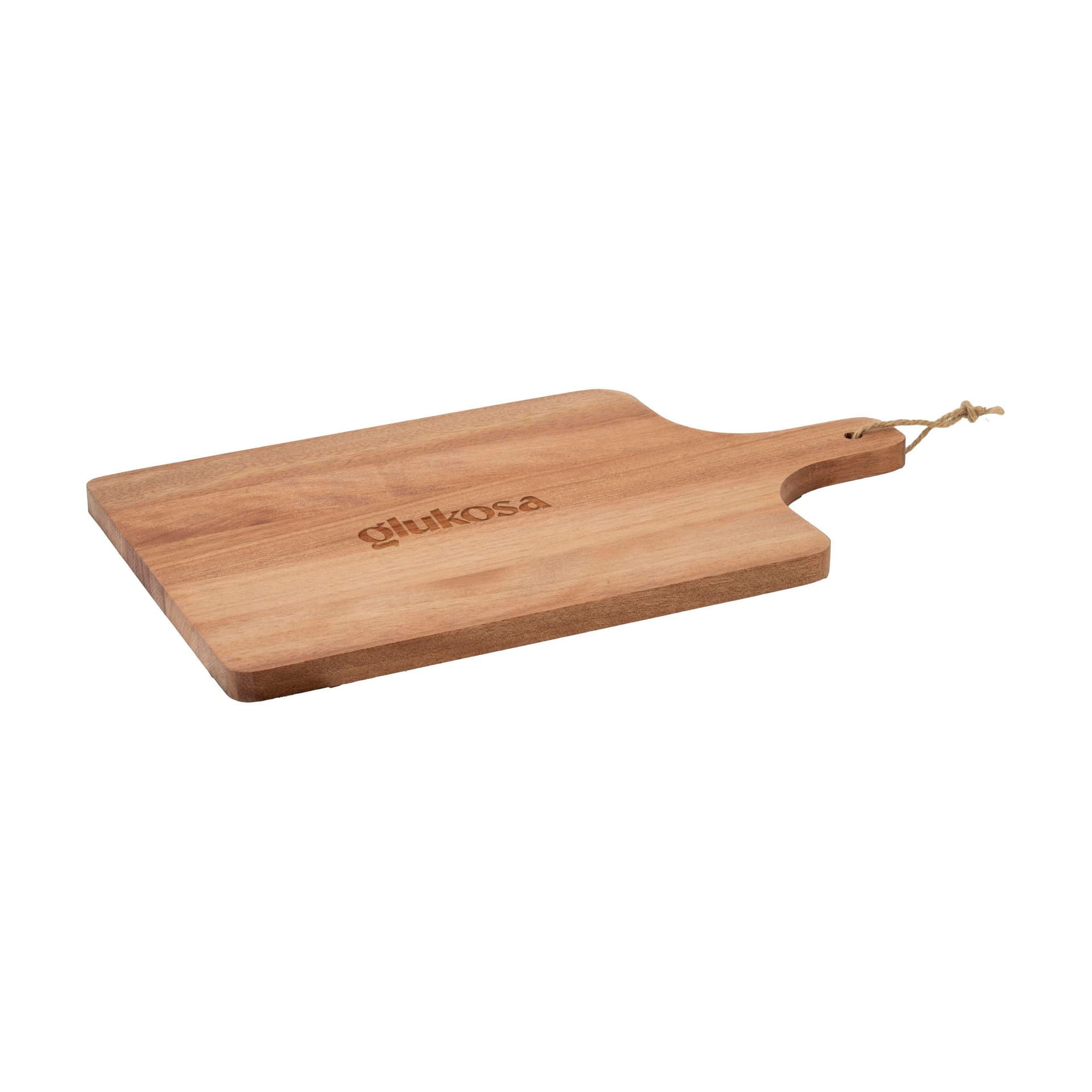 Planche de service acacia 40 x 25 cm personnalisée, coloris Brun bois