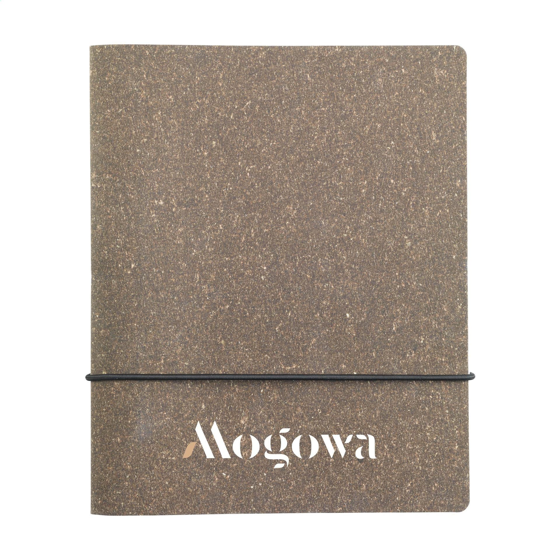 Carnet A5 cuir recyclé personnalisé : Brun