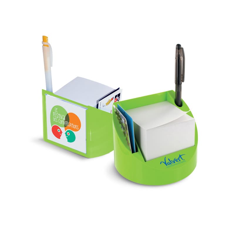 Support bloc post-it 400 f bl. 74,5x74,5 mm, coloris Vert