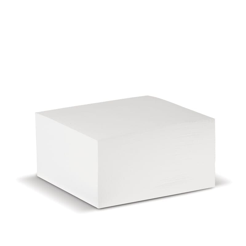 Bloc cube 10x10x5cm, coloris Blanc