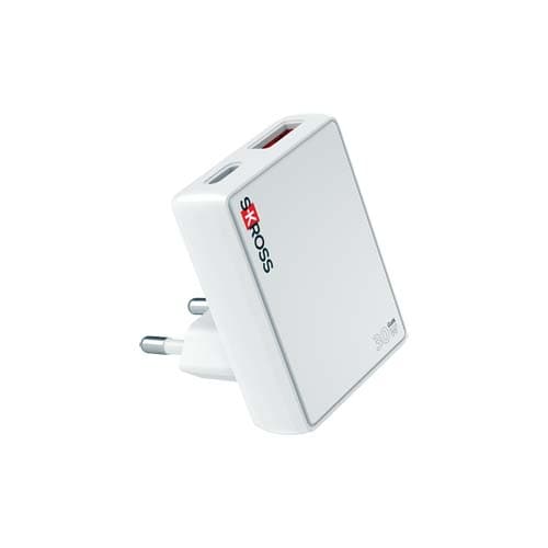 Chargeur mural SKROSS® Slim 30 W pour l'Europe, coloris Blanc