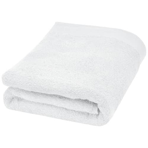 Serviette en coton 550 g/m² 70x140 cm Ellie : Blanc