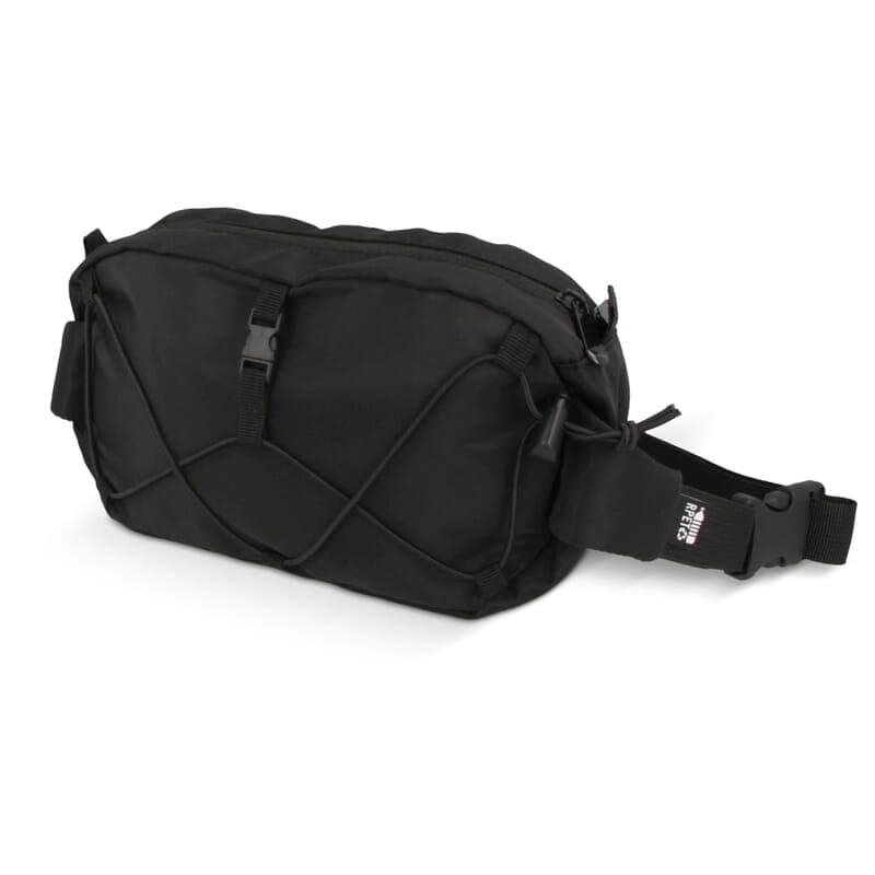 Sac bandoulière R-PET 26x15 cm personnalisé : Noir