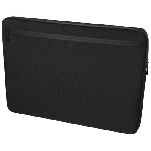 Housse pour ordinateur portable Rise de 15,6" en toile recyclée certifiée GRS, coloris Noir