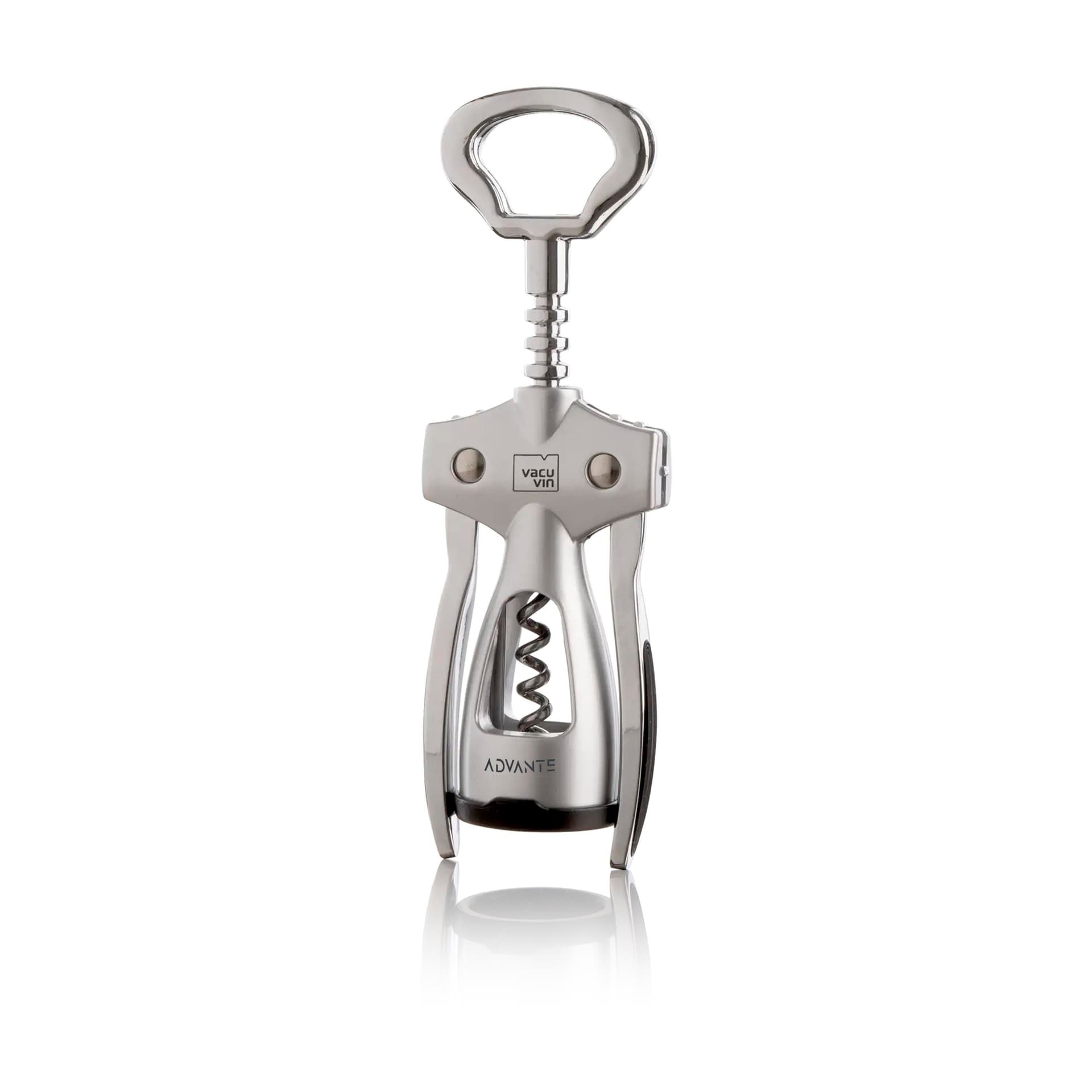 Vacu Vin Winged Corkscrew tire-bouchon, coloris Argenté