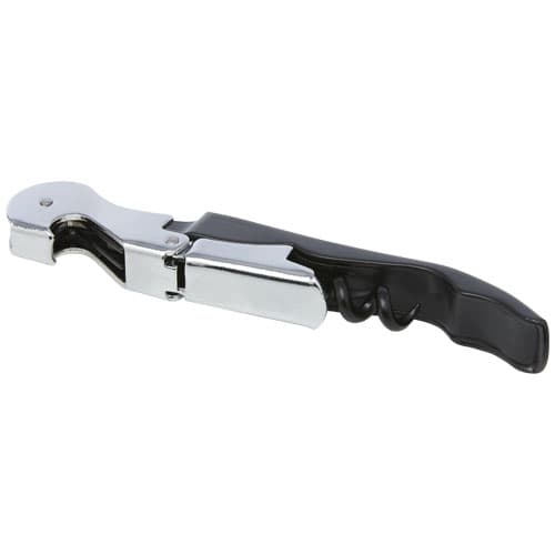 Tire-bouchon sommelier 12 cm personnalisé, coloris Noir