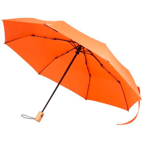 Parapluie pliable Renee de 58 cm à ouverture et fermeture automatiques, coloris Orange