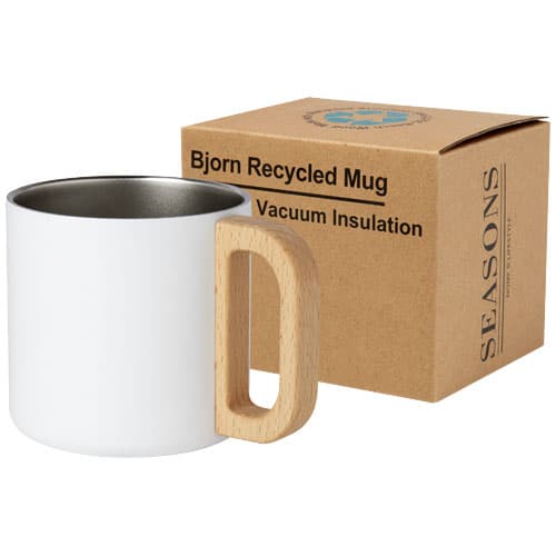 Tasse isotherme Bjorn 360 ml personnalisée : Blanc