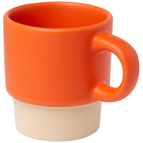Tasse à espresso empilable Olympia de 130 ml avec fond en argile, coloris Orange