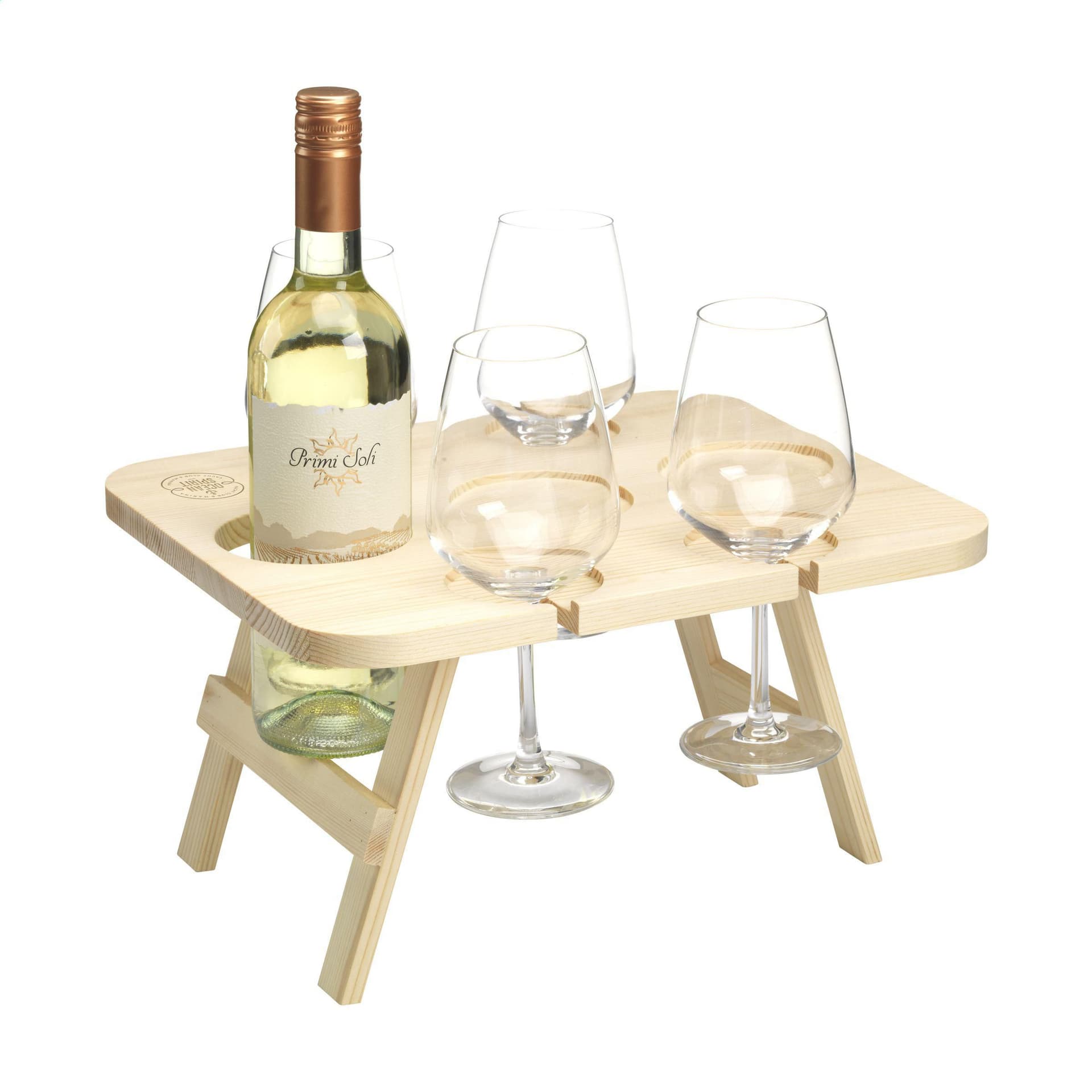 Rackpack Wine Table, coloris Brun bois