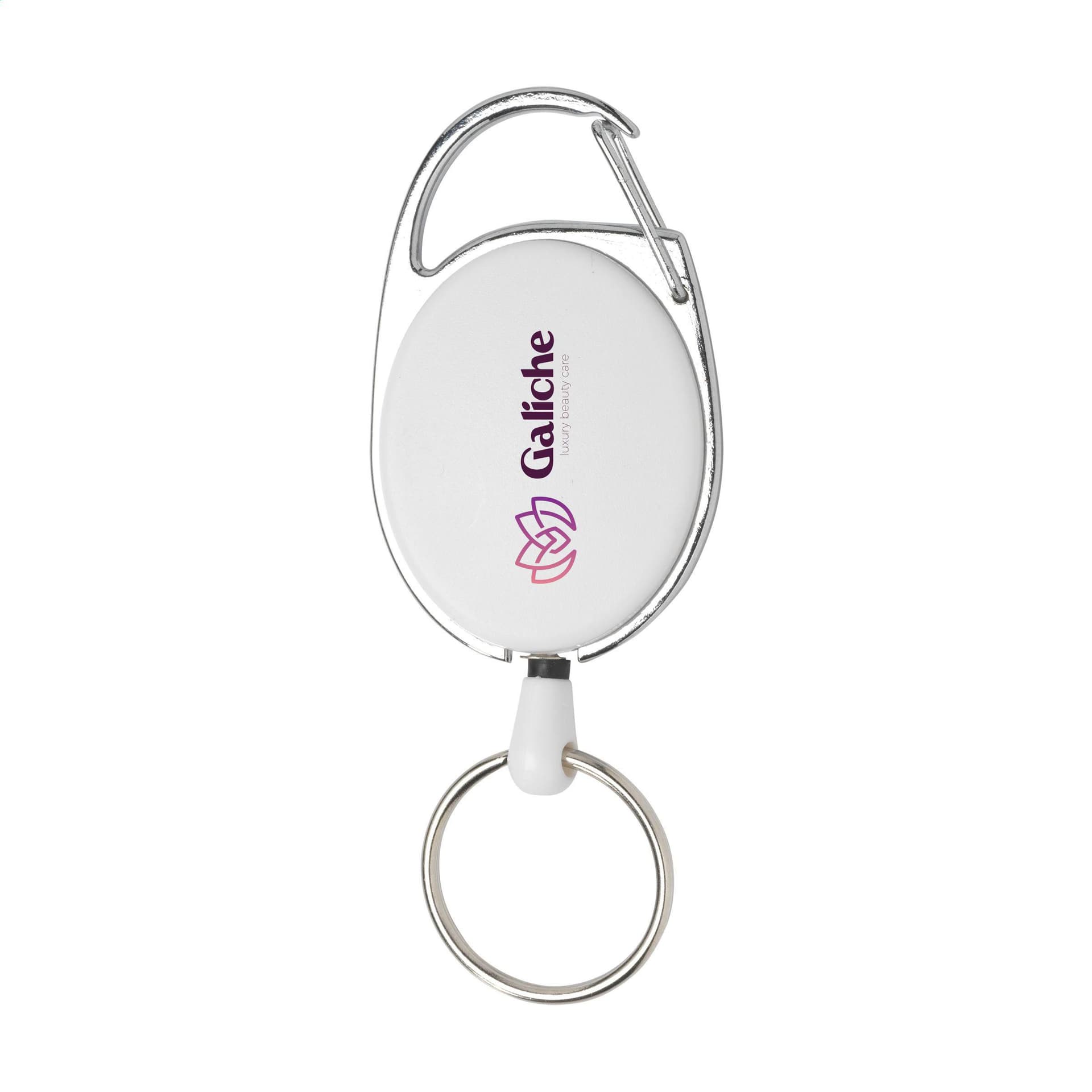 Aspen RollerClip Keychain : Blanc