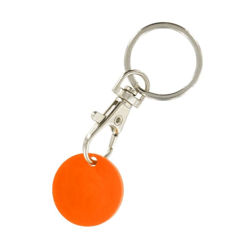 Jeton caddie porte-clés personnalisé, coloris Orange