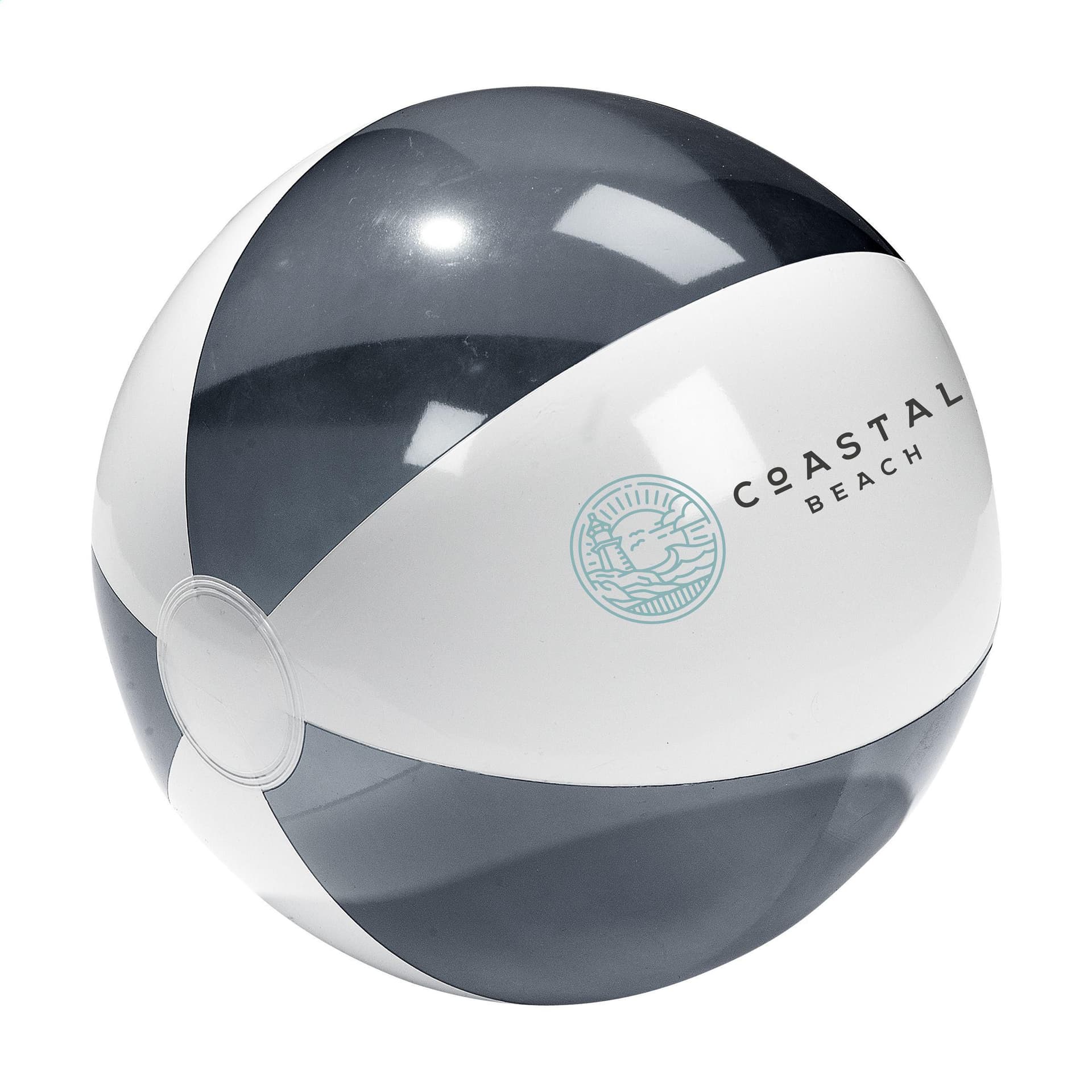 BeachBall Ø 30 cm ballon, coloris Blanc/noir