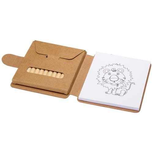 Bloc de dessin Chroma et coffret de crayons, coloris Naturel