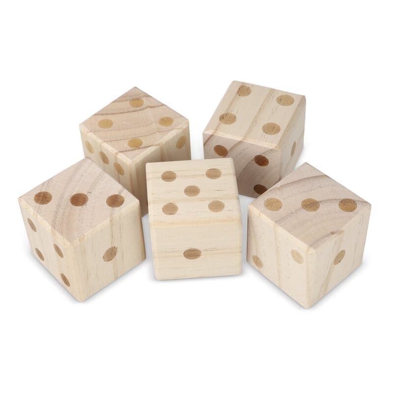 Jeu de dés géant en bois InSide Out, coloris Bois / Bois
