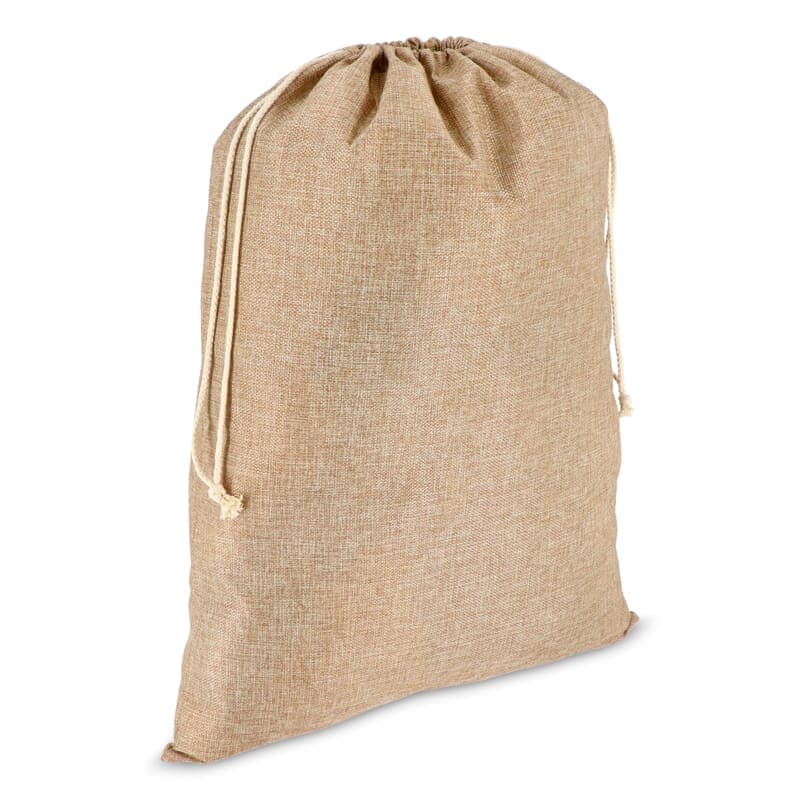 Sac cadeau en jute 50 x 70 cm : Nature