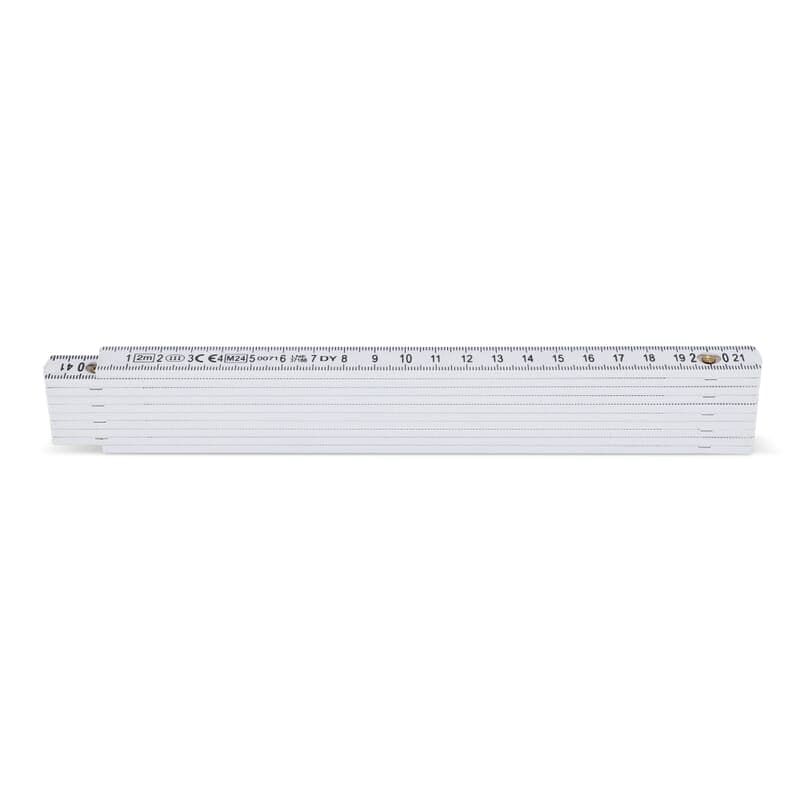 Règle pliable calibrée 2m : Blanc