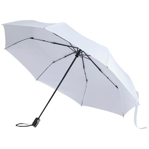 Parapluie pliable 69 cm automatique personnalisé : Blanc