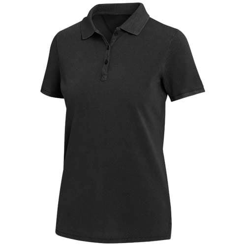 Polo délavé pour femme Calgary de 200 g/m2 : Noir
