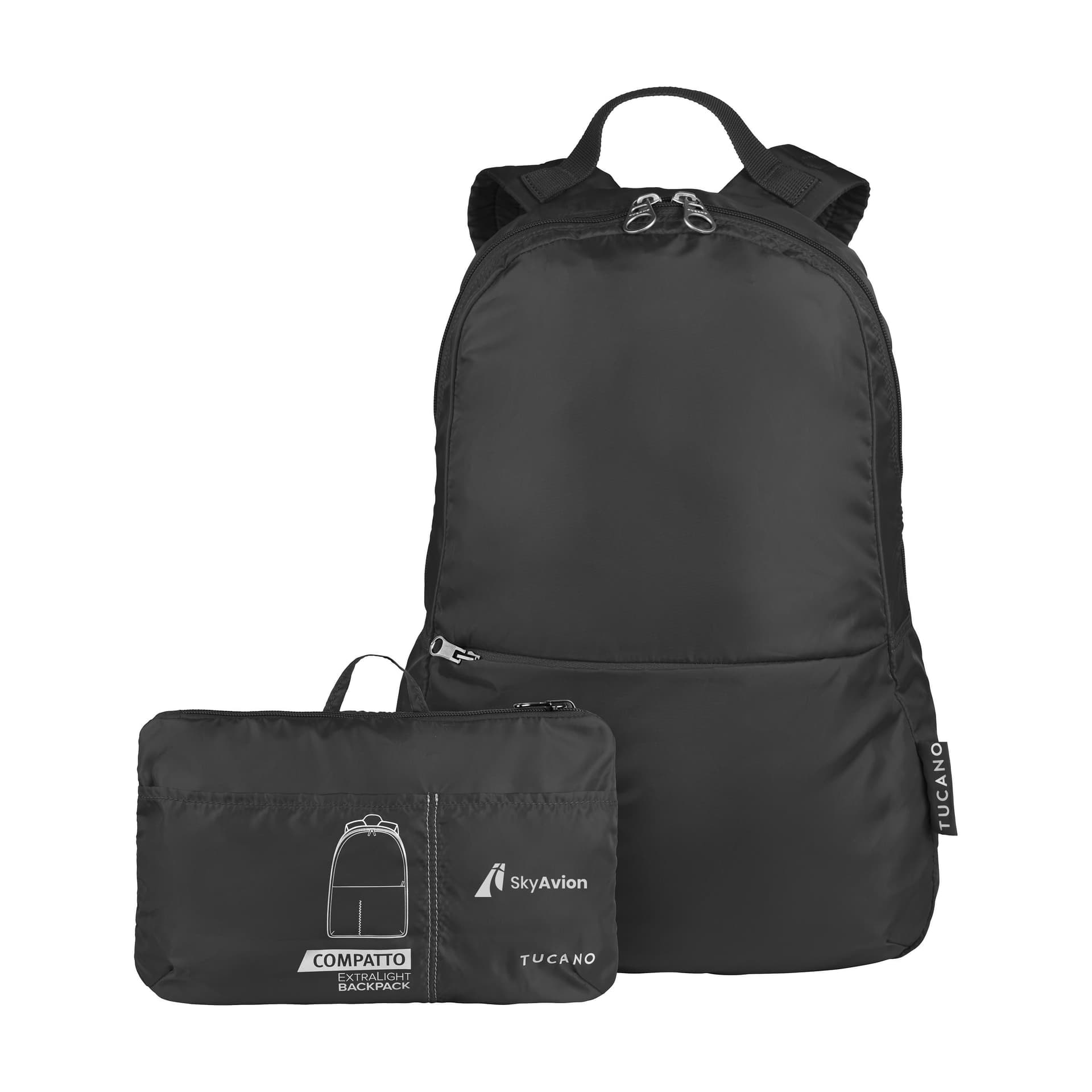 Tucano Compatto Backpack sac à dos pliable : Noir