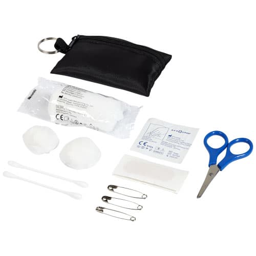 Pochette premiers secours porte-clés personnalisée : Noir
