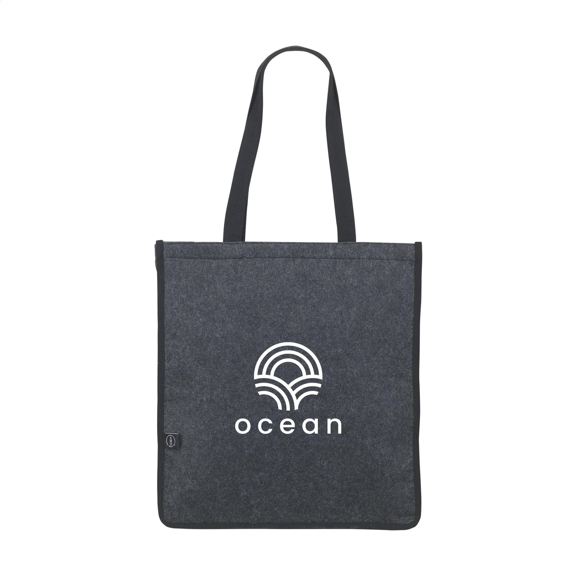 Vibe Shopper GRS RPET Felt/Cotton (320 g/m²) sac, coloris Gris foncé