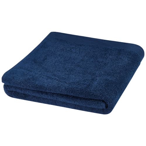 Serviette en coton 550 g/m² 100x180 cm Riley, coloris Marine