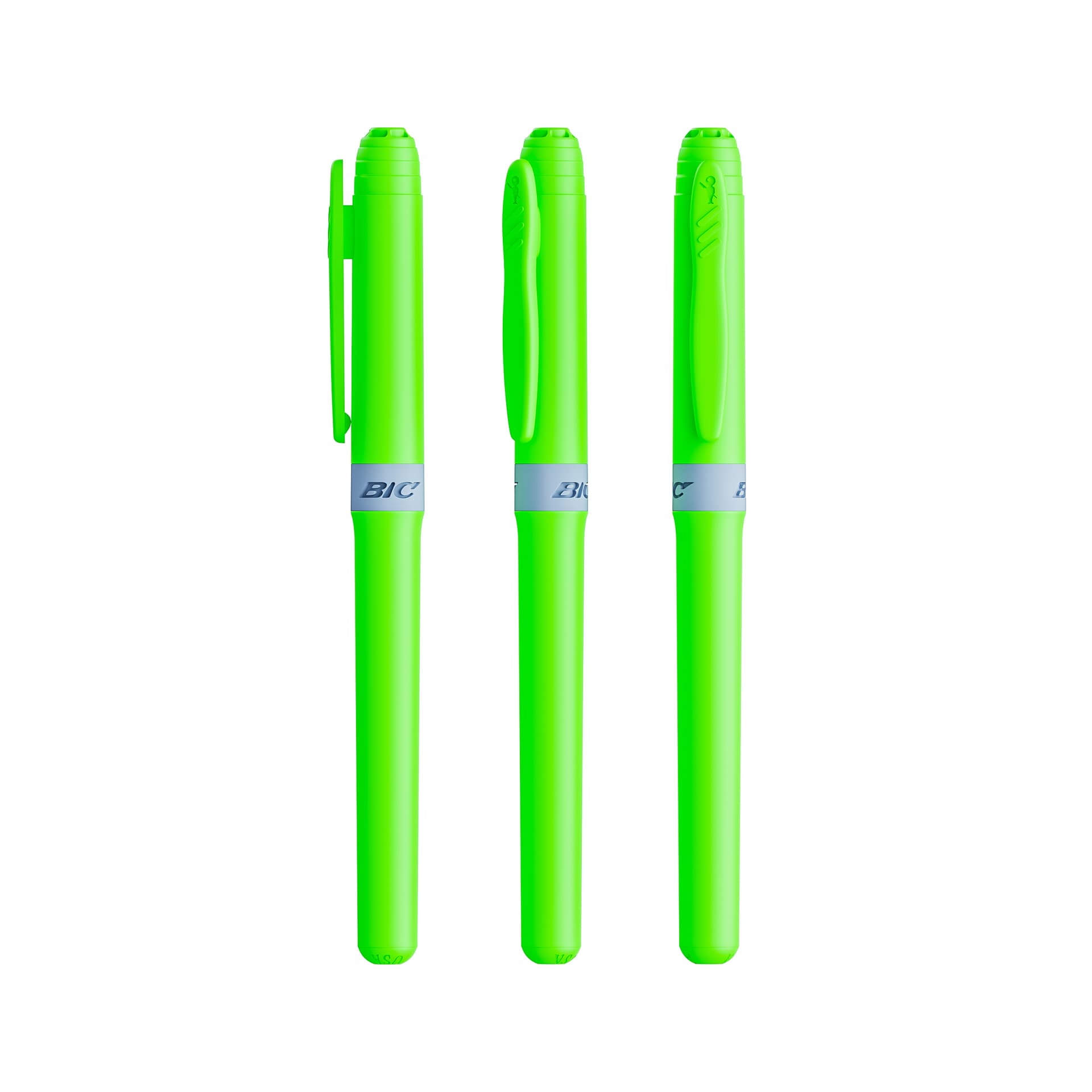 Surligneur BIC® Brite Liner® Grip : Vert Pomme