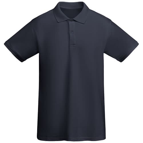 Polo de 210 g/m² Prince en coton organique à manches courtes pour homme : Bleu marine