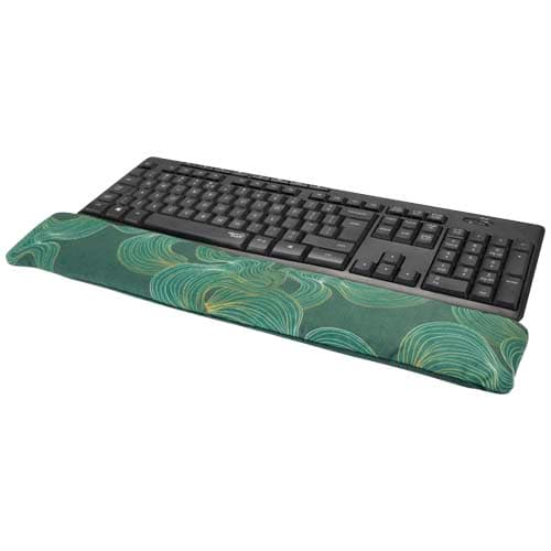 Repose-poignets pour clavier avec impression par sublimation Mina : Blanc