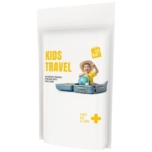 Kit de voyage MyKit pour enfant avec pochette en papier : Blanc