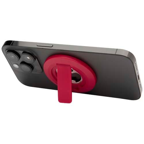 Support téléphone magnétique et décapsuleur personnalisé, coloris Rouge