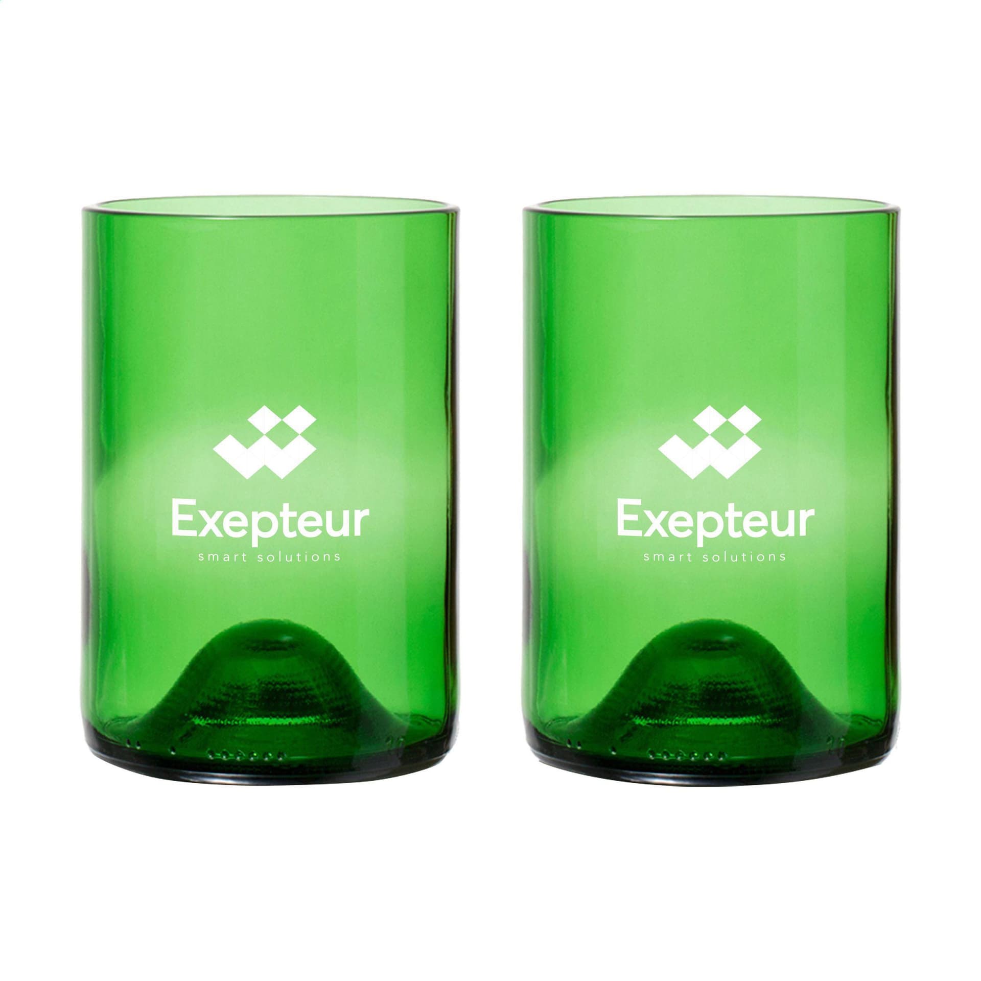 Rebottled® Tumbler 2-pack verres, coloris Vert