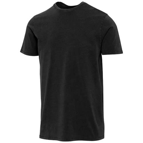 T-shirt homme délavé à manches courtes Nanaimo de 160 g/m2 : Noir