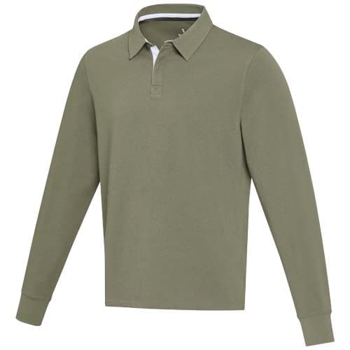 Sweat rugby coton organique 280 g/m² personnalisé, coloris Vert