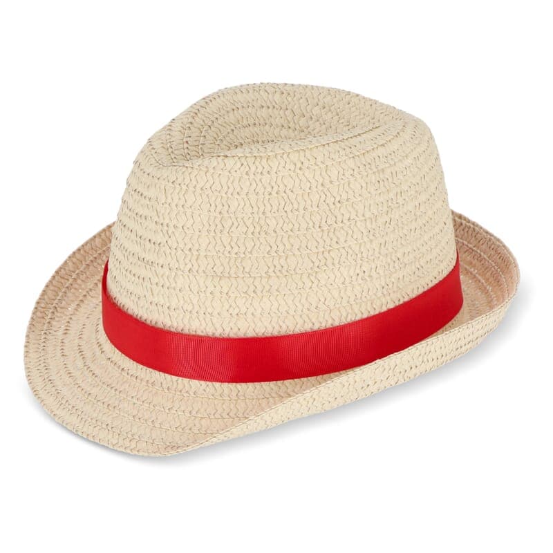 Chapeau en papier personnalisé, coloris Rouge