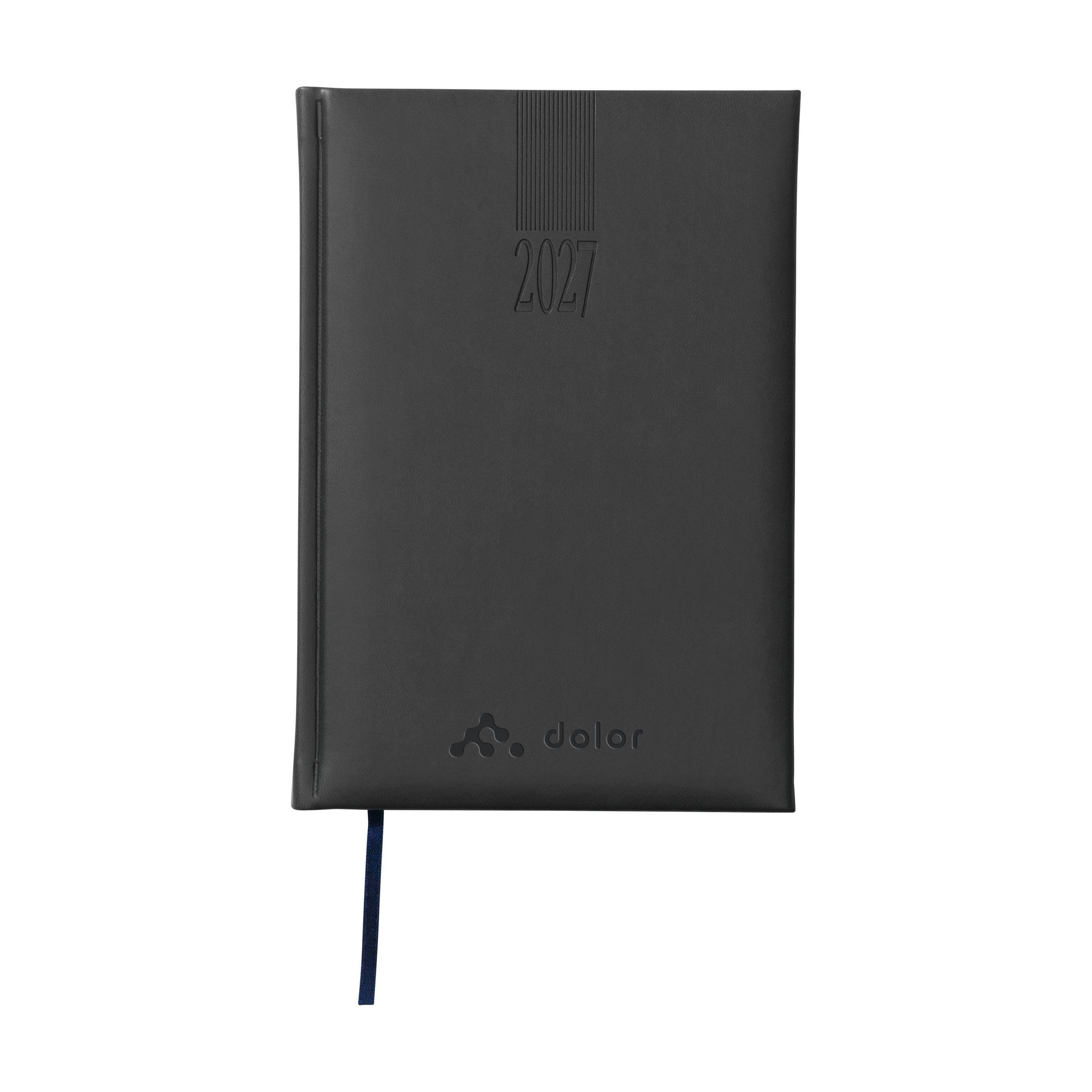 Agenda de bureau un jour par page personnalisé : Noir