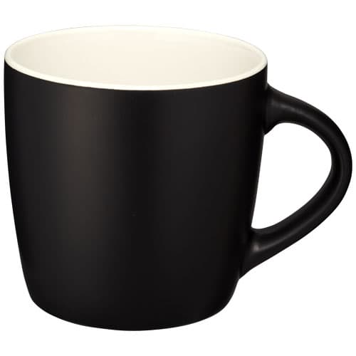 Mug Riviera 340 ml personnalisé : Noir / Blanc